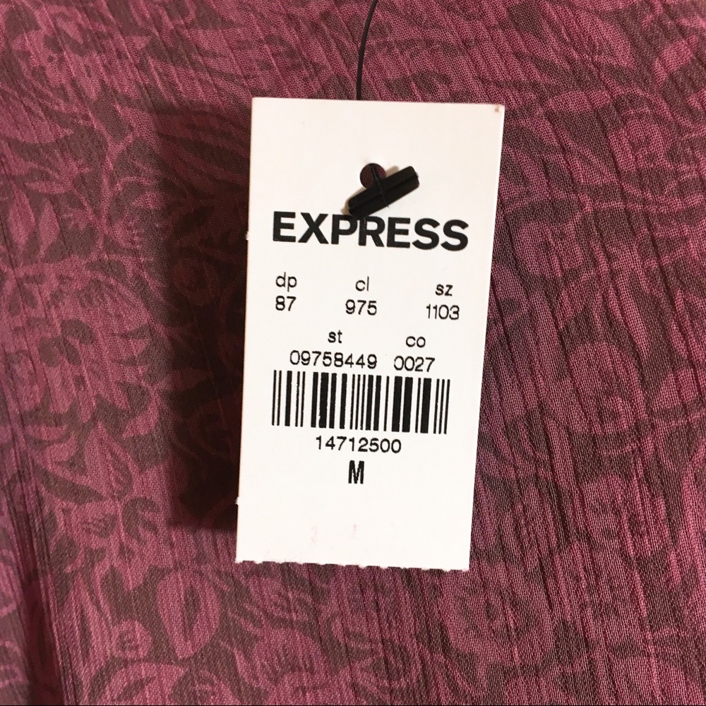 express pink purple crop top - Picture 3 of 3